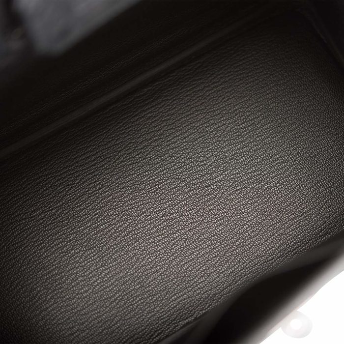 Hermes.GTR - Birkin25 Ostrich leather Black With PHW