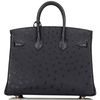 Hermès Birkin 25 Blue Indigo Ostrich RGHW