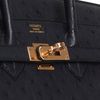 Hermès Birkin 25 Blue Indigo Ostrich RGHW