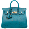 Hermès Birkin 25 Cobalt Ostrich GHW