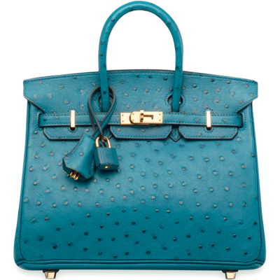 Hermès Birkin 25 Cobalt Ostrich GHW 