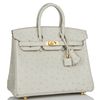 Hermès Birkin 25 Gris Perle Ostrich GHW