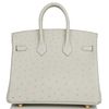 Hermès Birkin 25 Gris Perle Ostrich GHW