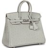 Hermès Birkin 25 Gris Perle Ostrich PHW