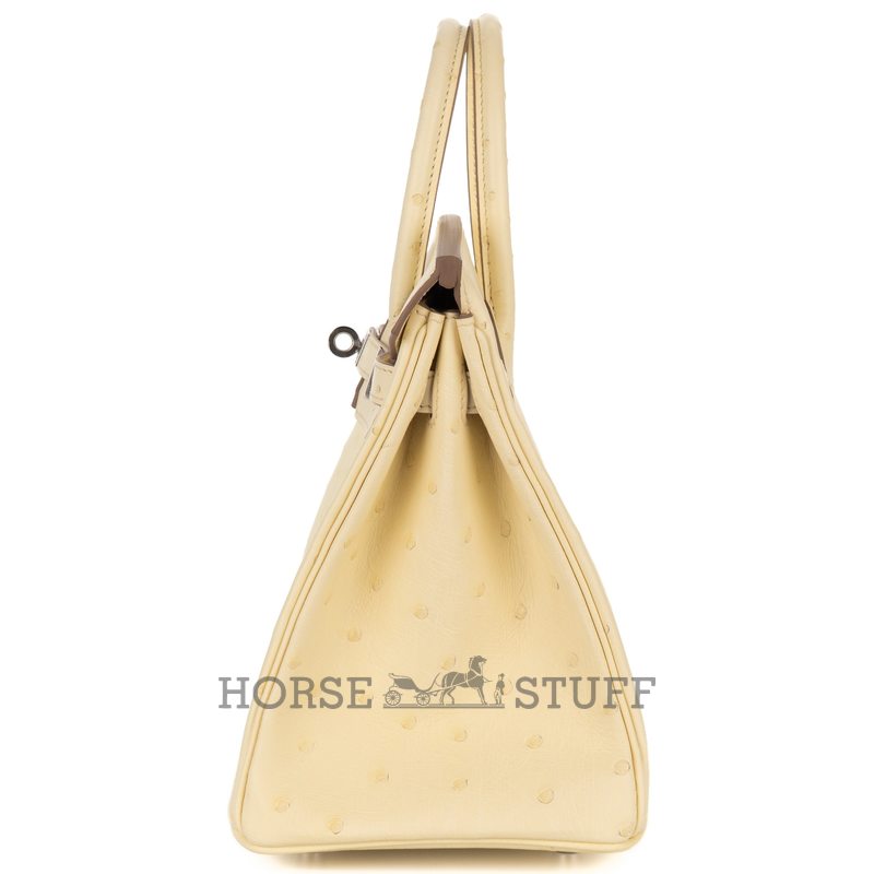 Hermès Birkin 25 Jaune Milton Ostrich PHW