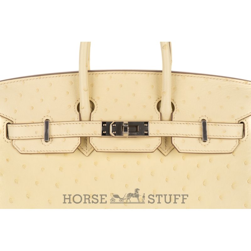 Hermès Birkin 25 Jaune Milton Ostrich PHW