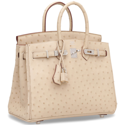 Hermès Birkin 25 Parchemin Ostrich PHW 