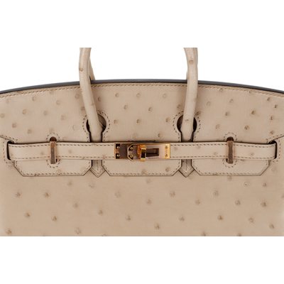 Hermès Birkin 25 Parchemin Ostrich RGHW
