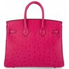 Hermès Birkin 25 Rose Tyrien Ostrich PHW