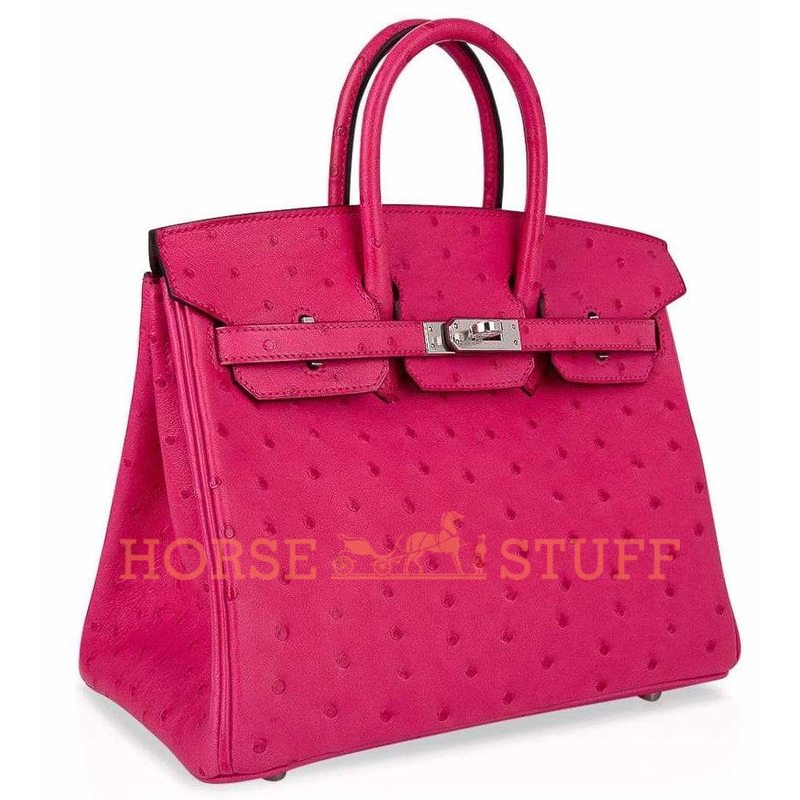 Hermès Birkin 25 Rose Tyrien Ostrich PHW