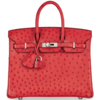 Hermès Birkin 25 Rouge Vif Ostrich PHW