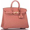 Hermès Birkin 25 Terre Cuite Ostrich GHW