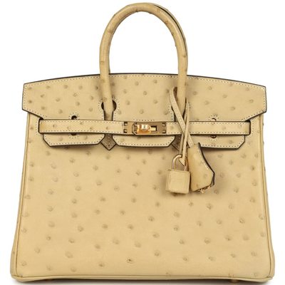 Hermès Birkin 25 Trench Ostrich GHW