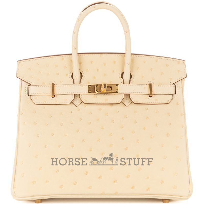 Hermès Birkin 25 Jaune Milton Ostrich PHW