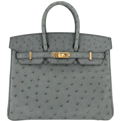 Hermès Birkin 25 Vert Amande Ostrich GHW