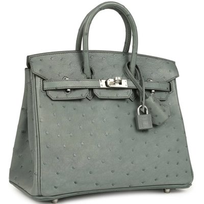 Hermès Birkin 25 Vert Amande Ostrich PHW
