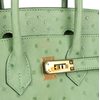Hermès Birkin 25 Vert Criquet Ostrich GHW