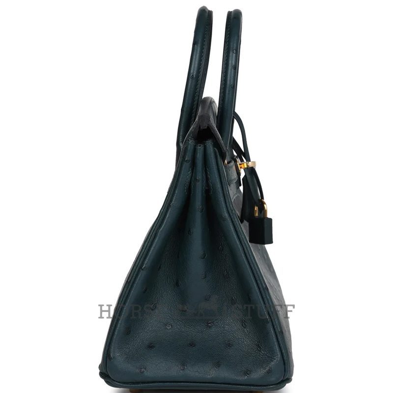 Hermès Birkin 25 Vert Cypress Ostrich GHW