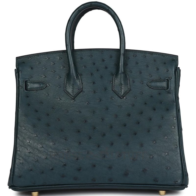 Hermès Birkin 25 Vert Cypress Ostrich GHW