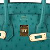 Hermès Birkin 25 Vert Verone Ostrich GHW