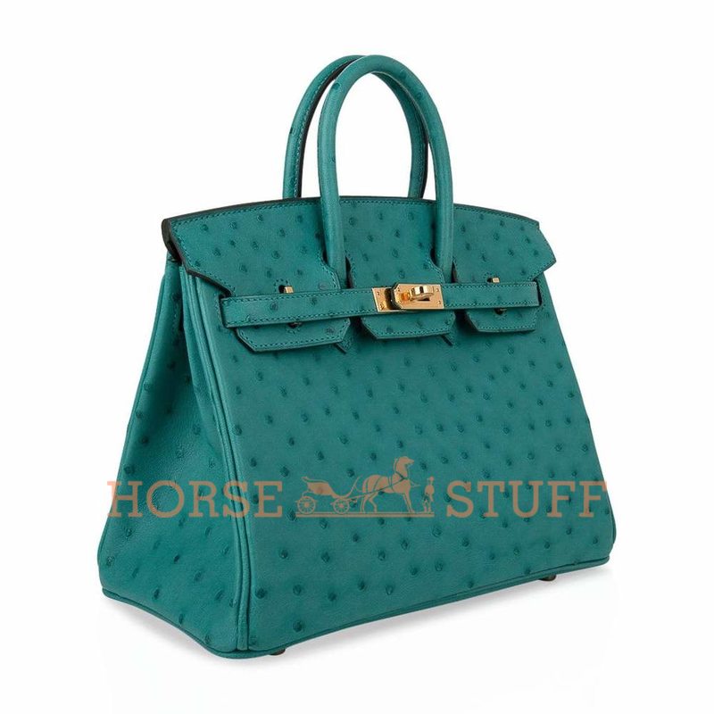 Hermès Birkin 25 Vert Verone Ostrich GHW