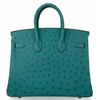 Hermès Birkin 25 Vert Verone Ostrich GHW