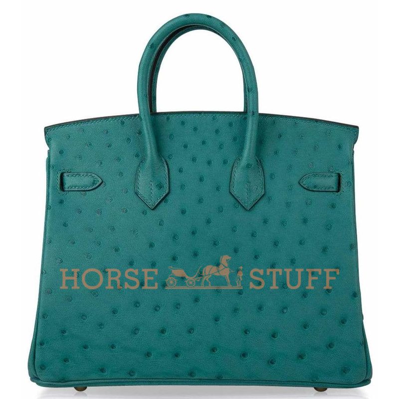 Hermès Birkin 25 Vert Verone Ostrich GHW