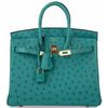 Hermès Birkin 25 Vert Verone Ostrich GHW