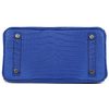 Hermès Birkin 25 Blue Royal Matte Crocodile Porosus GHW
