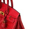 Hermès Birkin 25 Braise Lisse Crocodile Porosus GHW