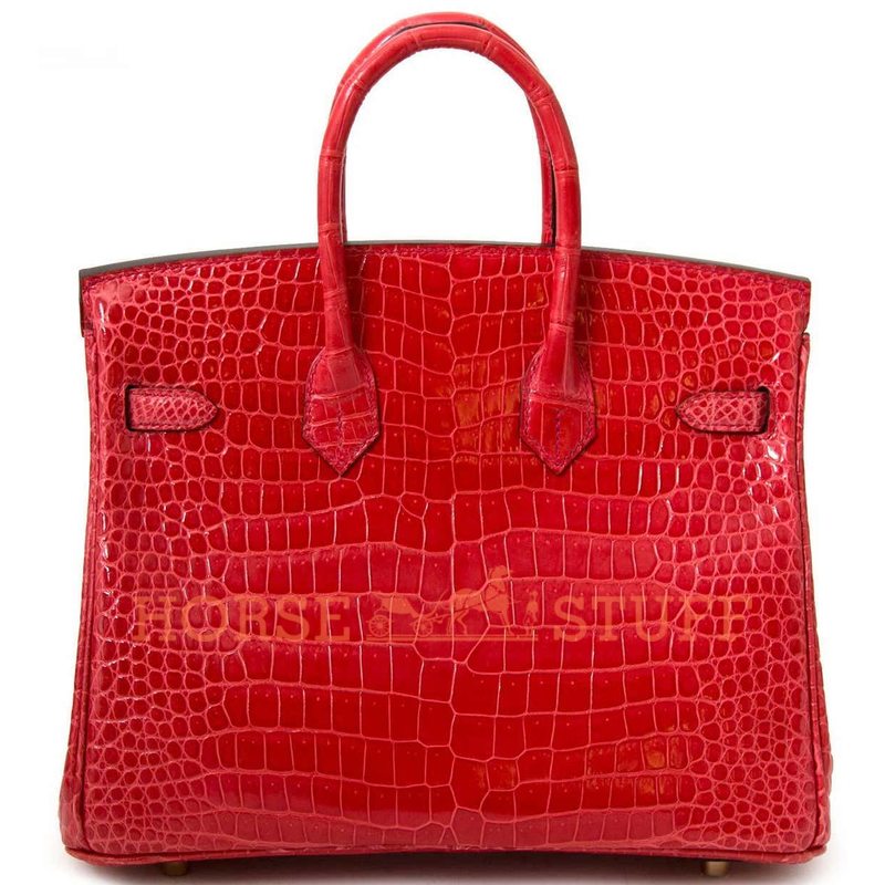 Hermès Birkin 25 Braise Lisse Crocodile Porosus GHW