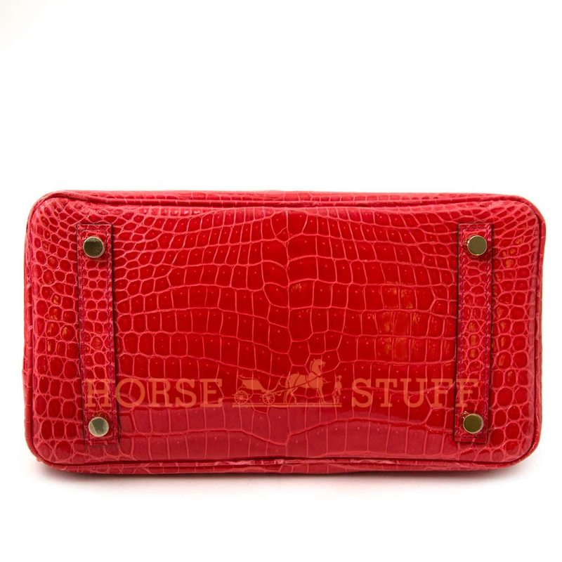 Hermès Birkin 25 Braise Lisse Crocodile Porosus GHW