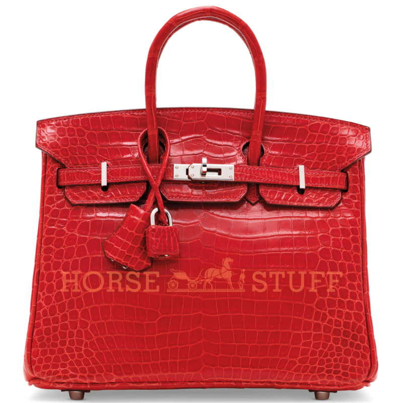 Hermès Birkin 25 Braise Lisse Crocodile Porosus PHW