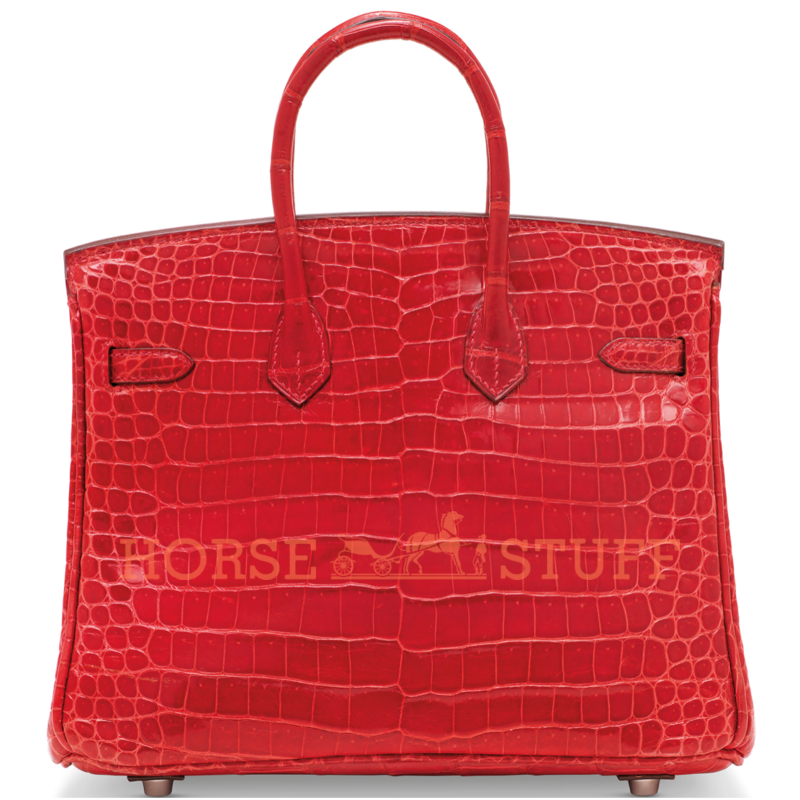 Hermès Birkin 25 Braise Lisse Crocodile Porosus PHW