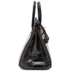 Hermès Birkin 25 Graphite Shiny Crocodile Porosus GHW