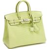 Hermès Birkin 25 Jaune Bourgeon Matte Crocodile Porosus PHW