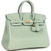 Hermès Birkin 25 Vert d'Eau Matte Crocodile Porosus GHW