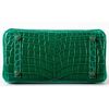 Hermès Birkin 25 Vert Emerald Lisse Crocodile Porosus GHW