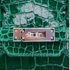 Hermès Birkin 25 Vert Emerald Shiny Crocodile Porosus PHW