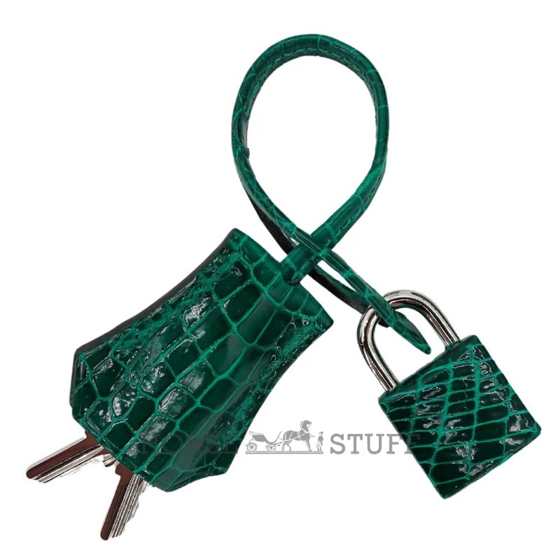 Hermès Birkin 25 Vert Emerald Shiny Crocodile Porosus PHW