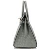 Hermès Birkin Sellier 25 Gris Ciment Matte Crocodile Alligator GHW