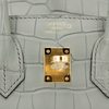 Hermès Birkin Sellier 25 Gris Ciment Matte Crocodile Alligator GHW