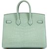 Hermès Birkin Sellier 25 Vert d'Eau Matte Crocodile Alligator GHW