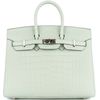 Hermès Birkin Sellier 25 Vert d'Eau Matte Crocodile Alligator GHW
