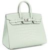 Hermès Birkin Sellier 25 Vert d'Eau Matte Crocodile Alligator GHW