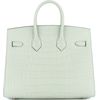 Hermès Birkin Sellier 25 Vert d'Eau Matte Crocodile Alligator GHW