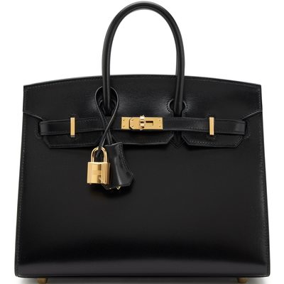 Hermès Birkin Sellier 25 Black Box Calf GHW