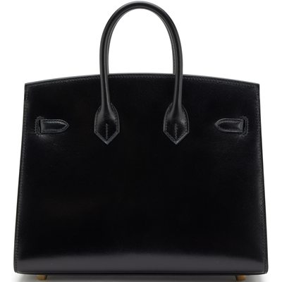 Hermès Birkin Sellier 25 Black Box Calf GHW