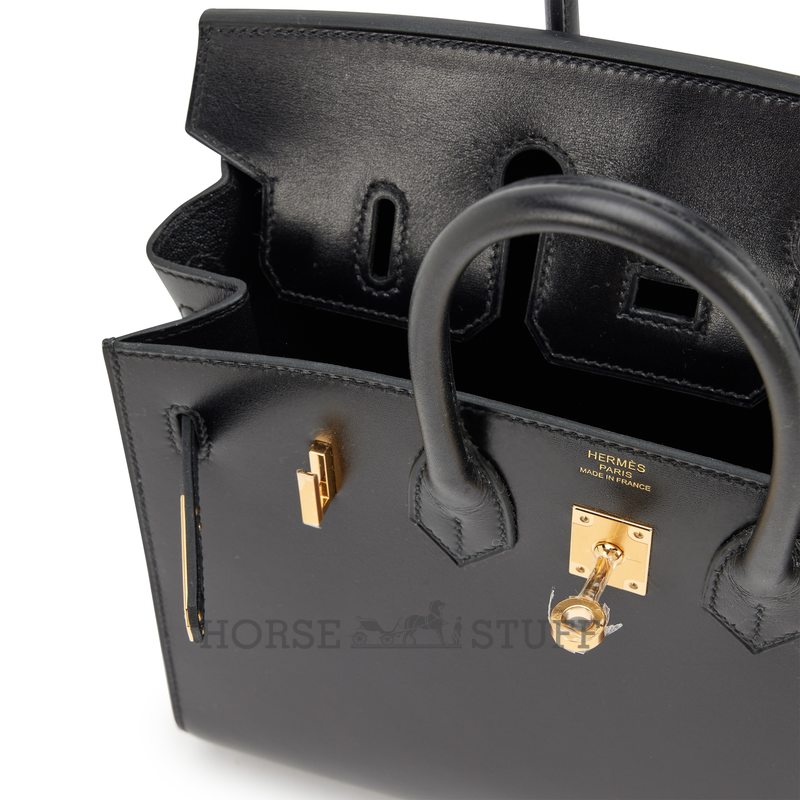Hermès Birkin Sellier 25 Black Box Calf GHW