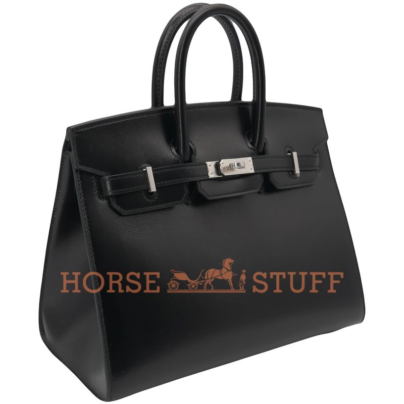 Hermès Birkin Sellier 25 Black Box Calf PHW